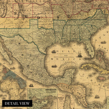 Load image into Gallery viewer, Digitally Restored and Enhanced 1862 United States Railroad and Military Map - Vintage Map of USA Mexico West Indies - American Civil War Map Poster Wall Art - US History Map Civil War Print