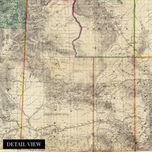Load image into Gallery viewer, Digitally Restored and Enhanced 1883 Map of Wyoming - Vintage Wyoming Map Poster - Old Wyoming Poster - Historic Wyoming Wall Art - Restored Wyoming State Wall Map Compiled from Official Records