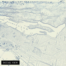 Load image into Gallery viewer, Digitally Restored and Enhanced 1925 Map of Seattle Washington - Vintage Map of Seattle Wall Art - Seattle Vintage Poster - Bird's Eye View of Seattle Wall Map - Portion of City and Vicinity