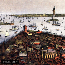 Load image into Gallery viewer, Digitally Restored and Enhanced 1885 New York Brooklyn Bridge Wall Art - Vintage Brooklyn Bridge Wall Art Color - Wall Art Brooklyn Bridge Poster - Brooklyn Bridge Print - Brooklyn Bridge Art