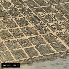 Load image into Gallery viewer, Digitally Restored and Enhanced 1871 Knoxville Tennessee Map - Map of Knoxville Wall Art Poster - Knoxville City Knox County Tennessee Wall Map History