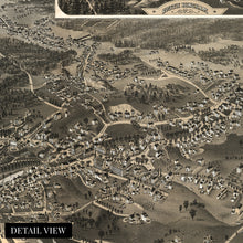 Load image into Gallery viewer, Digitally Restored and Enhanced 1885 Hingham Massachusetts Map -History Map of Hingham Town Massachusetts Wall Art - Old Hingham Plymouth County MA Poster