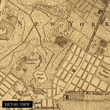 Load image into Gallery viewer, Digitally Restored and Enhanced 1776 Plan of New York City Map Print - NYC Vintage Map Wall Art - Map of New York City Poster - New York City Map Art - Vintage New York Poster - NYC Map Art