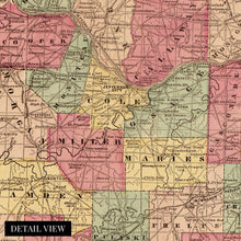 Load image into Gallery viewer, Digitally Restored and Enhanced 1861 State of Missouri Map - Vintage Map of Missouri Wall Art - Map of Missouri Poster - Civil War Map - Missouri Wall Decor - Missouri Vintage Map