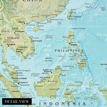 Load image into Gallery viewer, Digitally Restored and Enhanced 2021 Southeast Asia Map - South East Asia Map - SE Asia Map Print - Map of Southeast Asia Poster