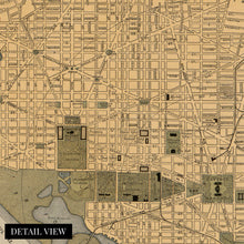 Cargar imagen en el visor de la galería, Digitally Restored and Enhanced 1897 Map of Washington DC - Washington DC Vintage Map - DC Map Wall Art - Washington DC Map Print - Washington DC Poster Map - Map Washington DC Decor