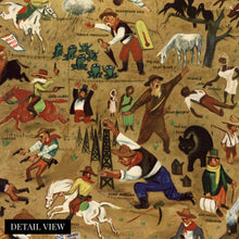 Load image into Gallery viewer, Digitally Restored and Enhanced 1946 Map of America and its Folklore - William Gropper's America Pictoral Map - Vintage United States Map Wall Art - Vintage USA Map Poster - USA Map Wall Art