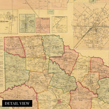 Cargar imagen en el visor de la galería, Digitally Restored and Enhanced 1877 Gibson County Tennessee Map - Vintage Map of Gibson County Humboldt Tennessee Map - Old Gibson County Wall Art Poster - Historic Gibson County Map of Tennessee