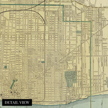 Load image into Gallery viewer, Digitally Restored and Enhanced 1895 Map of Detroit Michigan - Vintage Detroit Map Poster - History Map of Detroit Wall Art - Old Detroit City Wayne County Map of Michigan - Historic Michigan Map Poster