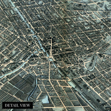 Load image into Gallery viewer, Digitally Restored and Enhanced 1874 Syracuse New York Map Wall Art - Old Map of Syracuse NY Wall Decor - Historic Birds Eye View of Syracuse Poster with Index and Points of Interest