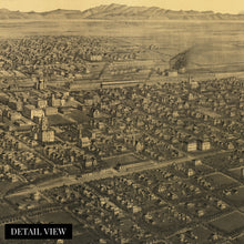 Load image into Gallery viewer, Digitally Restored and Enhanced 1904 Billings Montana Map Poster - Vintage Montana Poster - History Map of Billings MT - Old City of Billings Wall Art