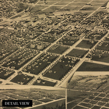Load image into Gallery viewer, Digitally Restored and Enhanced 1889 Norfolk Nebraska Map - History Map of Norfolk Wall Art - Perspective Map of Norfolk NE - Old Map of Nebraska Poster