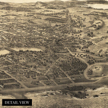 Load image into Gallery viewer, Digitally Restored and Enhanced 1889 Victoria BC Canada Map Poster - Vintage Victoria British Columbia Map of Canada - History Map of Victoria Canada Wall Art - Birds Eye View of Victoria BC Canada Poster