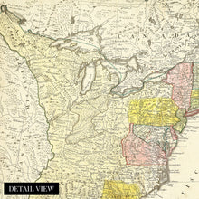 Cargar imagen en el visor de la galería, Digitally Restored and Enhanced 1784 North America Map of United States - Vintage United States Map Wall Art - Historic Map of North America Poster - Vereinigte Staaten von Nord-America Old History Map