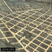Load image into Gallery viewer, Digitally Restored and Enhanced 1871 Chattanooga Tennessee Map - Old Chattanooga TN Map Poster - Bird's Eye View Map of Chattanooga Tennessee Wall Art