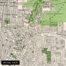 Load image into Gallery viewer, Digitally Restored and Enhanced 1924 San Antonio Map Poster - Vintage Map of San Antonio Bexar County Texas Wall Art - Old San Antonio Street Map Including Suburbs Both North South - TX Decor