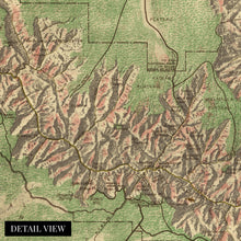 Cargar imagen en el visor de la galería, Digitally Restored and Enhanced 1926 Grand Canyon National Park Map - Vintage Grand Canyon Poster - History Map of the Grand Canyon Wall Art Print
