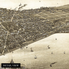 Load image into Gallery viewer, Digitally Restored and Enhanced 1885 Madison Wisconsin Map - Vintage Map of Madison Wisconsin - Old Madison City Map of Wisconsin - Dane County Madison Map - Bird's Eye View of City of Madison Wall Art