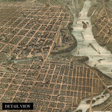 Load image into Gallery viewer, Digitally Restored and Enhanced 1895 Ottawa Ontario Canada Map - Vintage Map of Ottawa Wall Art - Historic Ontario Canada Map Poster - History Map of Ottawa City with Views of Principal Business Buildings