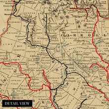 Load image into Gallery viewer, Digitally Restored and Enhanced 1894 New Hampshire Map - Vintage Map of New Hampshire Wall Art - Historic Railroad Map of New Hampshire Vintage Poster - Old New Hampshire Wall Decor