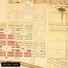 Cargar imagen en el visor de la galería, Digitally Restored and Enhanced 1796 Map of Savannah Georgia - Vintage Savannah GA Wall Art - Historic Savannah Map Poster - Old Savannah Georgia Map - Restored Plan of The City of Savannah Poster