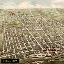 Load image into Gallery viewer, Digitally Restored and Enhanced 1875 Concord New Hampshire Map - Vintage Concord Wall Art Poster - Old Concord New Hampshire Map Print - Bird's Eye View of Concord NH Showing Points of Interest
