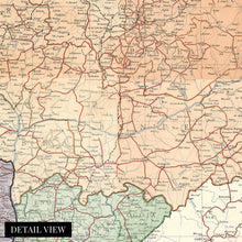 Cargar imagen en el visor de la galería, Digitally Restored and Enhanced 1965 Vintage Nigeria Map - Vintage Administrative Map of Nigeria Wall Art - Old Federal Republic of Nigeria West Africa Map Poster