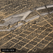 Load image into Gallery viewer, Digitally Restored and Enhanced 1867 Minneapolis & Saint Anthony Minnesota Map - Map of Minneapolis Wall Art - Old Saint Anthony Map of Minnesota Poster