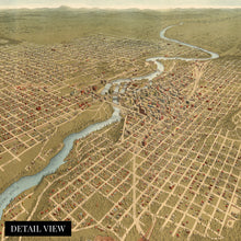 Load image into Gallery viewer, Digitally Restored and Enhanced 1905 Spokane Washington Map - Vintage Spokane Wall Art - Old Spokane Washington Map - Historic Spokane Map Poster - Bird's Eye View of Spokane WA Map