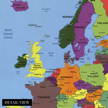 Load image into Gallery viewer, Digitally Restored and Enhanced 2004 Europe Map Poster - Poster Map of Europe Wall Art - Wall Map of Europe - Europe Wall Map