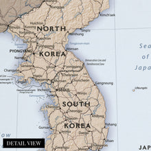 Load image into Gallery viewer, Digitally Restored and Enhanced 2011 Korean Peninsula Map Poster - Map of Korea Poster - Map of Korean Peninsula Wall Art - Large Korea Wall Art Print