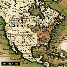 Load image into Gallery viewer, Digitally Restored and Enhanced 1795 Map of the World - Vintage Map Wall Art - Beautiful Wall Decor - Large Vintage World Map - Vintage World Map Poster - Vintage Old World Map (Antique White)