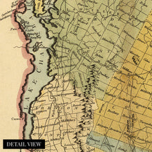 Cargar imagen en el visor de la galería, Digitally Restored and Enhanced 1814 Vermont Map - Vermont State Vintage Map - Vermont Wall Art - Old Vermont Map Poster - Vermont Wall Decor - Map of Vermont from Actual Survey