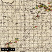Load image into Gallery viewer, Digitally Restored and Enhanced 1900 Choctaw Nation Indian Territory Map - Vintage Map of Choctaw Indian Territory Oklahoma Wall Art - Includes Approved Coal Leases and Coal Claims