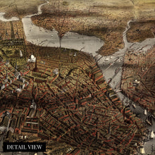 Load image into Gallery viewer, Digitally Restored and Enhanced 1873 Boston Massachusetts Map - Old Boston Map of Massachusetts Wall Art - History Map of the City of Boston MA Poster