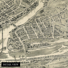 Load image into Gallery viewer, Digitally Restored and Enhanced 1898 Derby Shelton & East Derby Connecticut Map - Old Shelton Connecticut Poster - History Map of Derby CT Wall Art