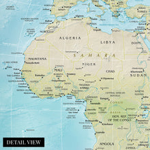 Load image into Gallery viewer, Digitally Restored and Enhanced 2021 Africa Map - Map of Africa Poster Print - Africa Wall Map - Africa Continent