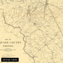Load image into Gallery viewer, Digitally Restored and Enhanced 1914 Fauquier County Virginia Map - Vintage Virginia Map Poster - Old Fauquier County Wall Art - Historic Fauquier County Virginia Wall Map Showing Statistical Information
