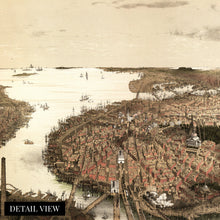 Load image into Gallery viewer, Digitally Restored and Enhanced 1877 Boston Map Wall Art View from the North - Vintage Map of City of Boston Wall Art - Vintage Boston Poster - Boston Map Poster - Map of Boston Massachusetts