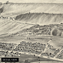 Load image into Gallery viewer, Digitally Restored and Enhanced 1892 Peckville Pennsylvania Map - Old Map of Peckville Pennsylvania Wall Art - Peckville Lackawanna County PA Map Poster