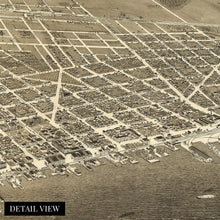 Load image into Gallery viewer, Digitally Restored and Enhanced 1883 Sandusky Ohio Map - Vintage Map of Ohio Poster - Old Sandusky Erie County Ohio Wall Map - History Map of Sandusky City - Bird's Eye View of Sandusky Ohio Map Poster