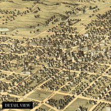 Load image into Gallery viewer, Digitally Restored and Enhanced 1867 Belleville Illinois Map - Old Belleville IL Wall Art - History Map of Belleville St Clair County Illinois Poster
