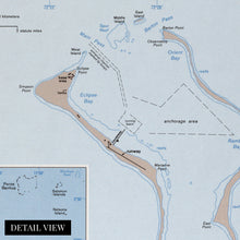 Load image into Gallery viewer, Digitally Restored and Enhanced 1980 Diego Garcia Map - Diego Garcia Wall Art - Restored Diego Garcia Poster - Diego Garcia Island British Indian Ocean Territory Map Print