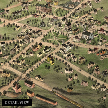 Load image into Gallery viewer, Digitally Restored and Enhanced 1879 Foxborough Massachusetts Map - Vintage Map of Foxborough Wall Art - Old Foxborough Massachusetts Wall Map History