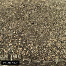 Load image into Gallery viewer, Digitally Restored and Enhanced 1880 Buffalo New York Poster Map - Vintage Map of Buffalo NY Wall Art - Old Buffalo Map - Historic Bird's Eye View Map of Buffalo NY Showing Points of Interest