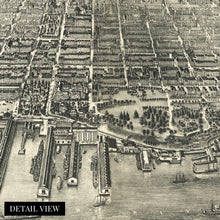 Load image into Gallery viewer, Digitally Restored and Enhanced 1904 Hoboken New Jersey Map - City of Hoboken Wall Art - History Map of Hoboken NJ - Hudson County New Jersey Vintage Map