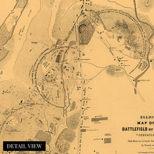 Load image into Gallery viewer, Digitally Restored and Enhanced 1863 Gettysburg Pennsylvania Map - Gettysburg Pennsylvania Vintage Map - Battle of Gettysburg Map - Gettysburg Civil War - Restored Gettysburg PA Battlefield Map