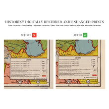 Cargar imagen en el visor de la galería, Digitally Restored and Enhanced 1925 Map of Europe - Vintage Map Europe Wall Art - Bacon's Standard Map of Europe Poster - Vintage Europe Map Poster - Europe Decor Poster Map of Europe