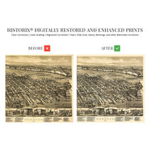 Load image into Gallery viewer, 1881 Hoboken New Jersey Map Poster - Old Hoboken NJ Wall Art Map - History Wall Art Map of Hoboken City NJ