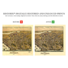 Load image into Gallery viewer, Digitally Restored and Enhanced 1886 Beverly Massachusetts Map - Old Map of Beverly Essex County Massachusetts Wall Art - History Map of Beverly MA Poster